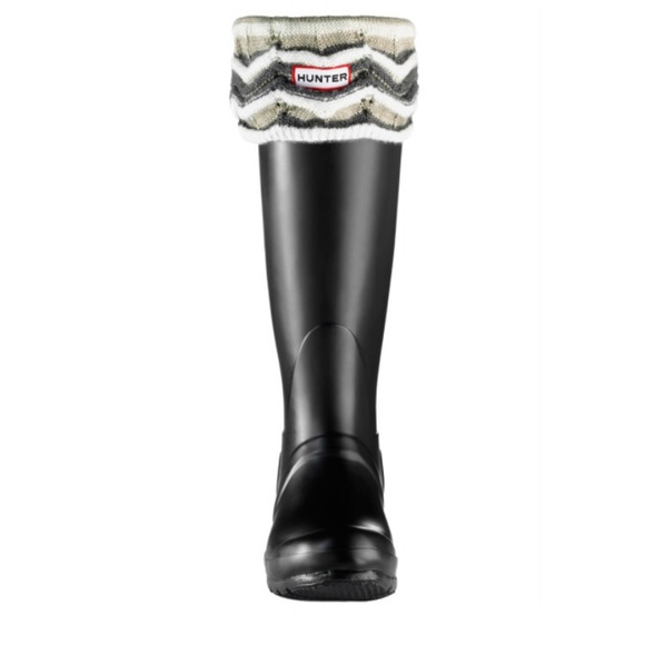 Zig Zag Striped Welly Socks 